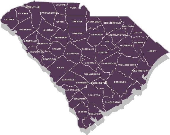 SC County Map